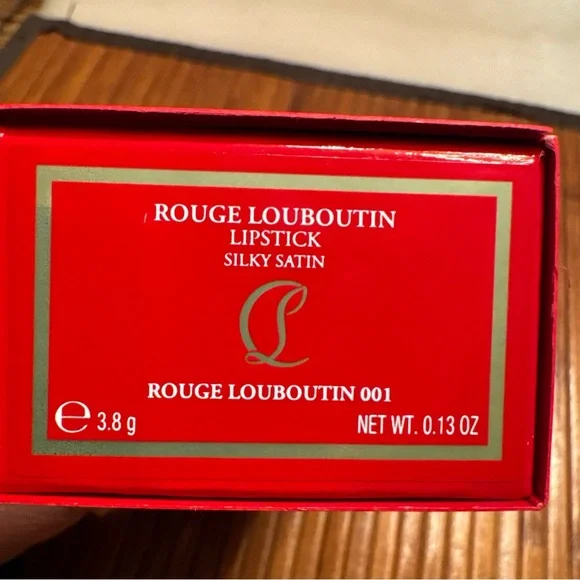 Christian Louboutin Gold Lipstick in a box - shade rouge Louboutin 001